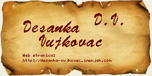 Desanka Vujkovac vizit kartica